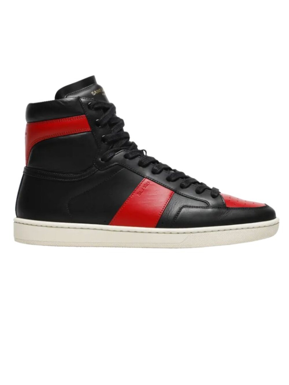 Saint Laurent SL-10H High Black & Red Sneakers